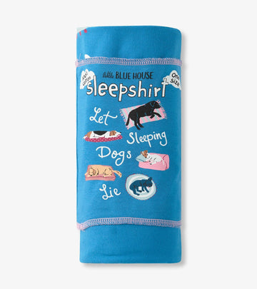 Little Blue House Let Sleeping Dogs Lie Women’s Sleepshirt